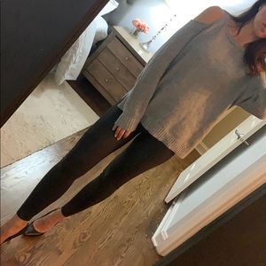 Cold shoulder sweater